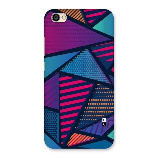 Abstract Lines Polka Back Case for Redmi Y1 Lite