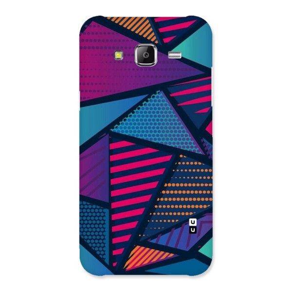 Abstract Lines Polka Back Case for Samsung Galaxy J5