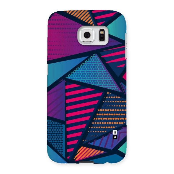 Abstract Lines Polka Back Case for Samsung Galaxy S6