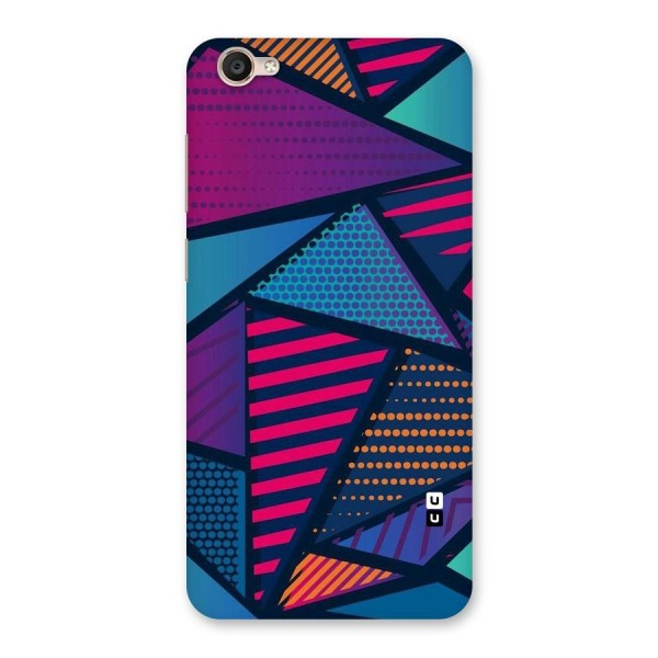 Abstract Lines Polka Back Case for Vivo Y55s