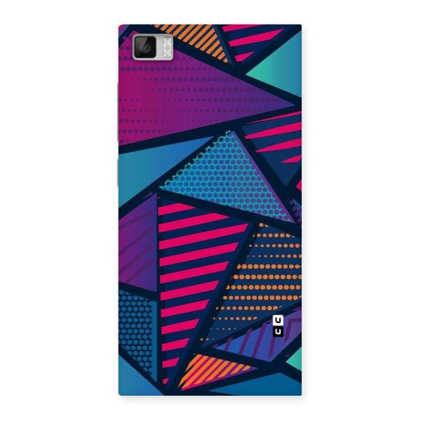 Abstract Lines Polka Back Case for Xiaomi Mi3