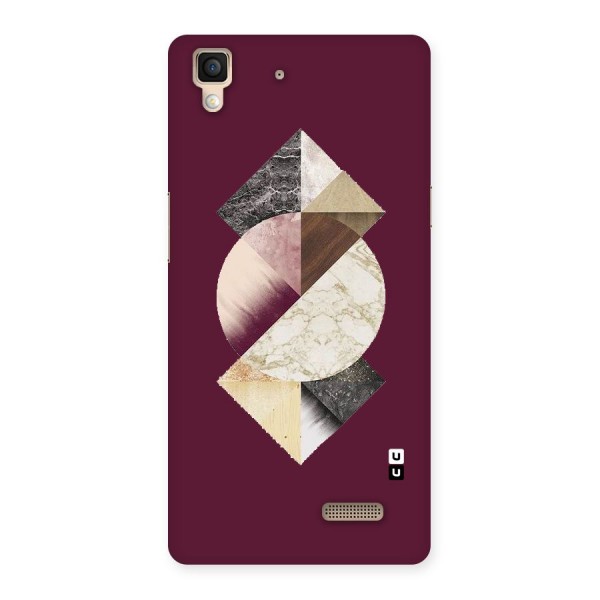 Abstract Marble Pattern Back Case for Oppo R7