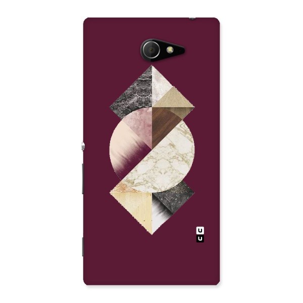 Abstract Marble Pattern Back Case for Sony Xperia M2