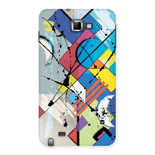 Abstract Paint Shape Back Case for Galaxy Note