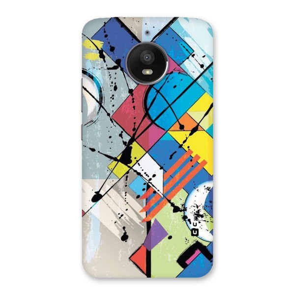 Abstract Paint Shape Back Case for Moto E4 Plus