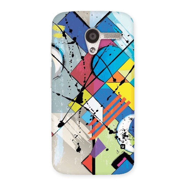 Abstract Paint Shape Back Case for Moto X