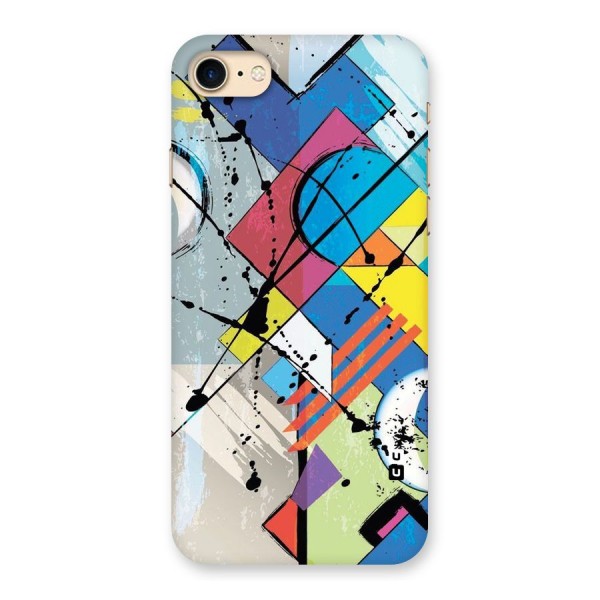 Abstract Paint Shape Back Case for iPhone 7