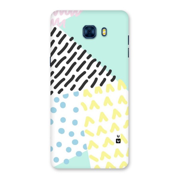 Abstract Pastel Back Case for Galaxy C7 Pro