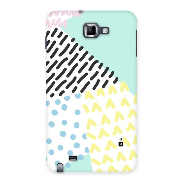 Abstract Pastel Back Case for Galaxy Note