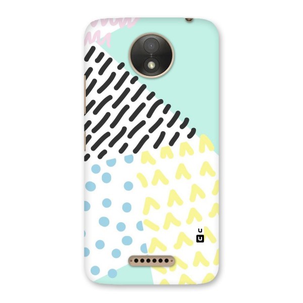 Abstract Pastel Back Case for Moto C Plus