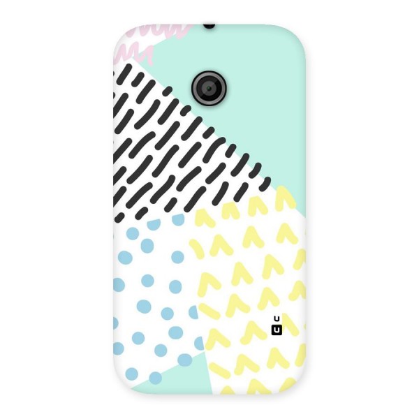 Abstract Pastel Back Case for Moto E