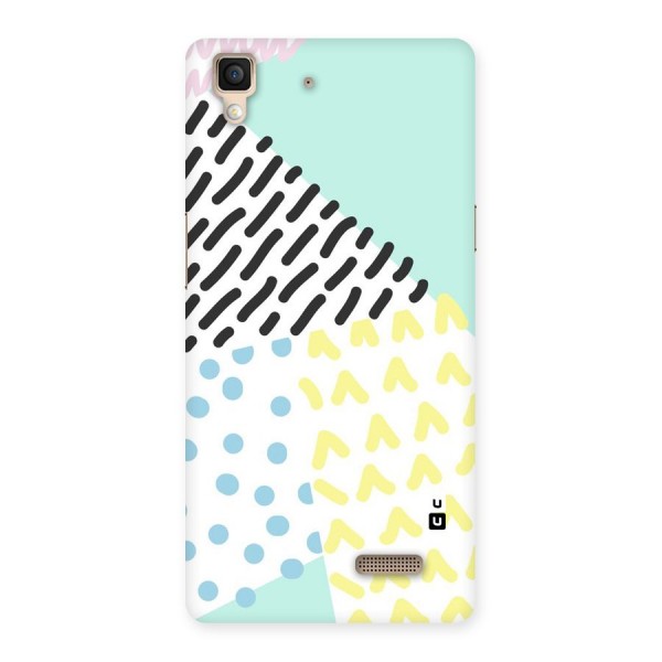 Abstract Pastel Back Case for Oppo R7