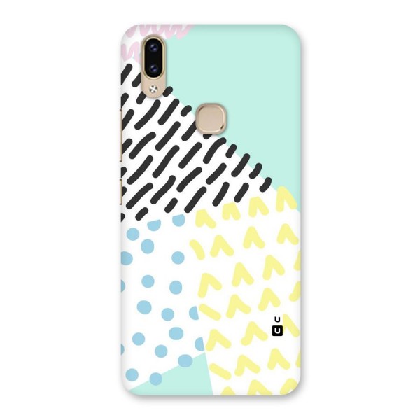 Abstract Pastel Back Case for Vivo V9