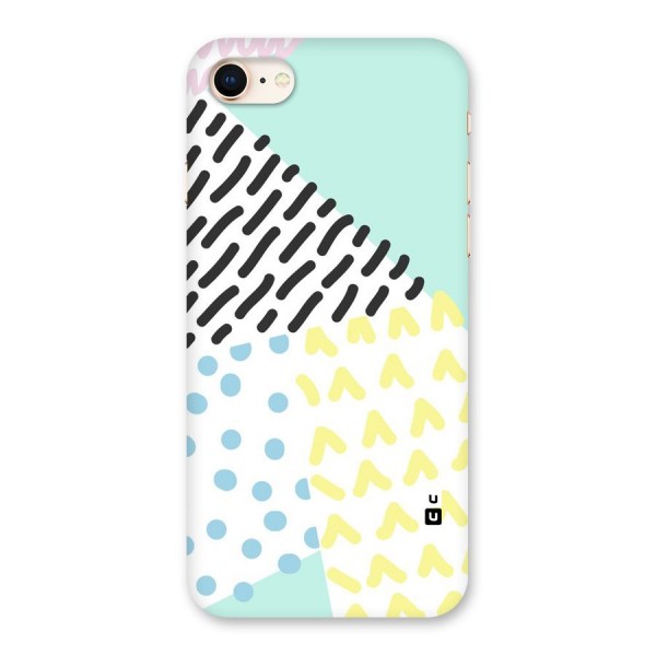 Abstract Pastel Back Case for iPhone 8