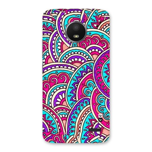 Abstract Rangoli Design Back Case for Moto E4