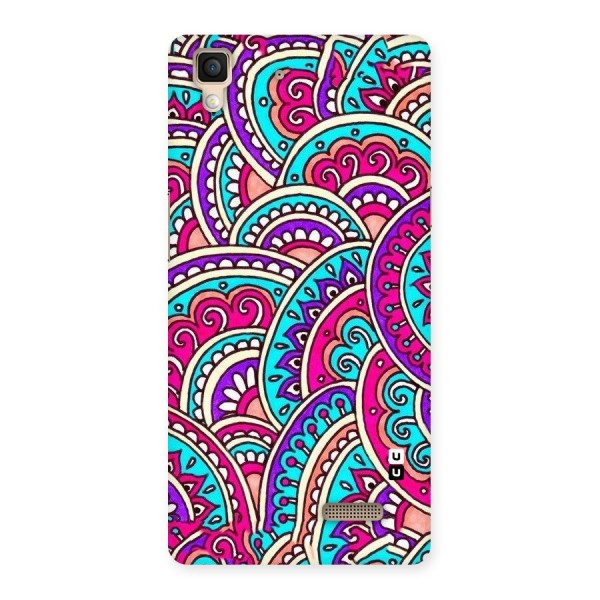 Abstract Rangoli Design Back Case for Oppo R7