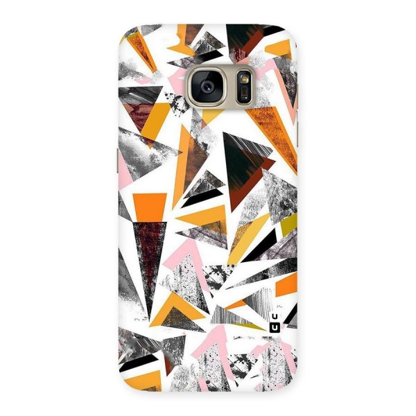 Abstract Sketchy Triangles Back Case for Galaxy S7