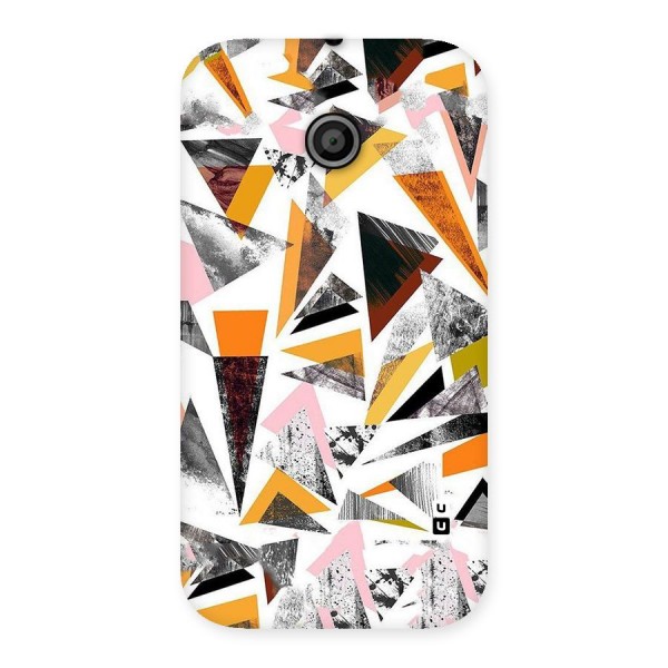 Abstract Sketchy Triangles Back Case for Moto E