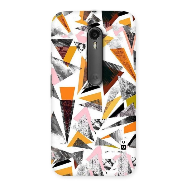 Abstract Sketchy Triangles Back Case for Moto G3