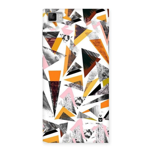 Abstract Sketchy Triangles Back Case for Xiaomi Mi3