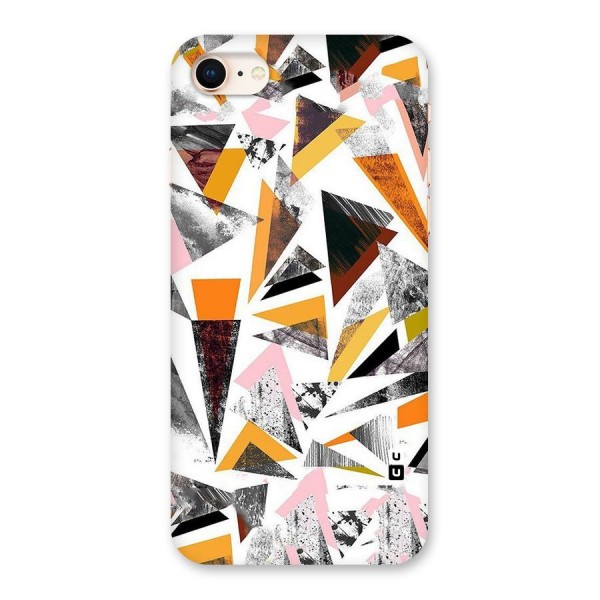 Abstract Sketchy Triangles Back Case for iPhone 8