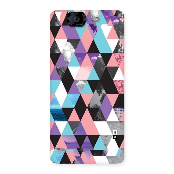 Abstract Splash Triangles Back Case for Canvas Knight A350