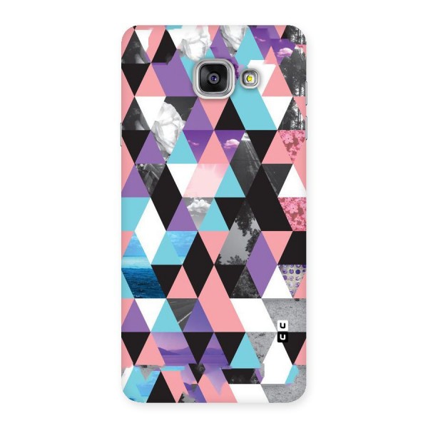 Abstract Splash Triangles Back Case for Galaxy A7 2016