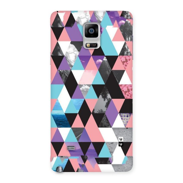 Abstract Splash Triangles Back Case for Galaxy Note 4