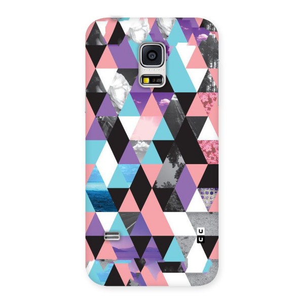 Abstract Splash Triangles Back Case for Galaxy S5 Mini