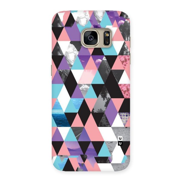 Abstract Splash Triangles Back Case for Galaxy S7