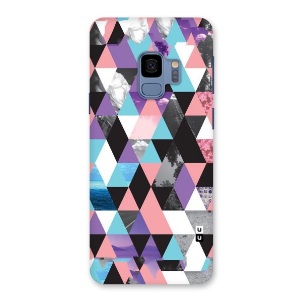 Abstract Splash Triangles Back Case for Galaxy S9