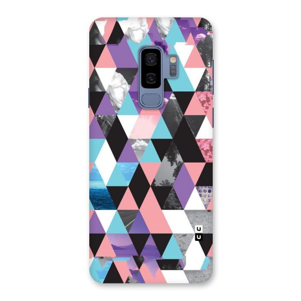 Abstract Splash Triangles Back Case for Galaxy S9 Plus