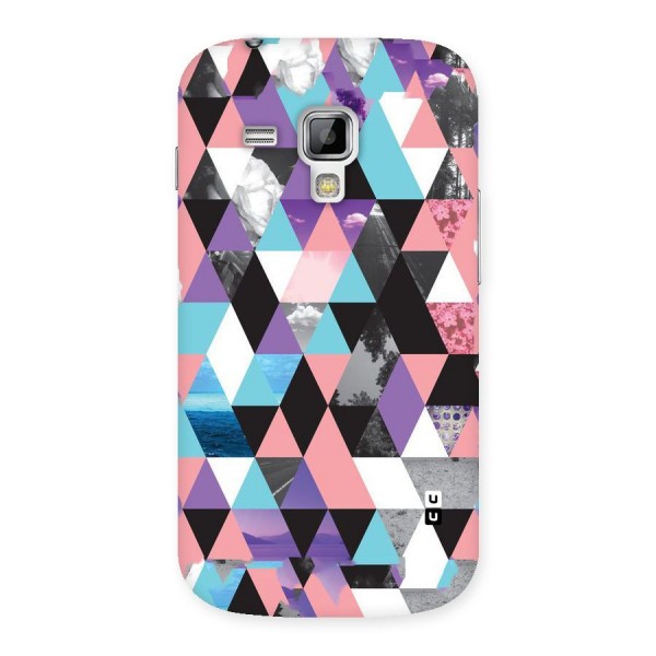 Abstract Splash Triangles Back Case for Galaxy S Duos