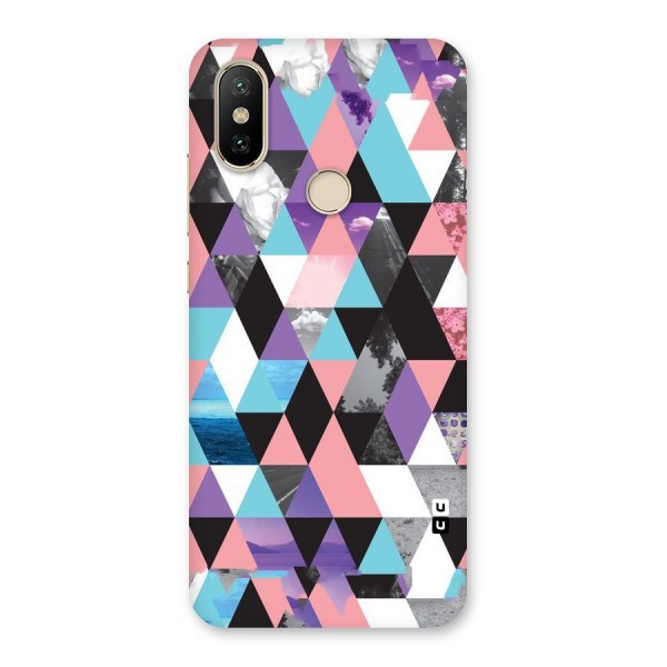 Abstract Splash Triangles Back Case for Mi A2