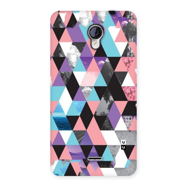 Abstract Splash Triangles Back Case for Micromax Unite 2 A106