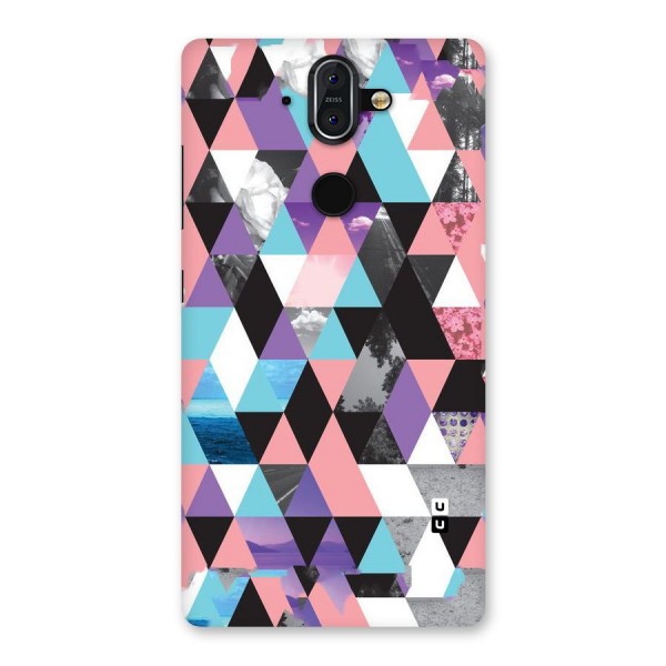 Abstract Splash Triangles Back Case for Nokia 8 Sirocco