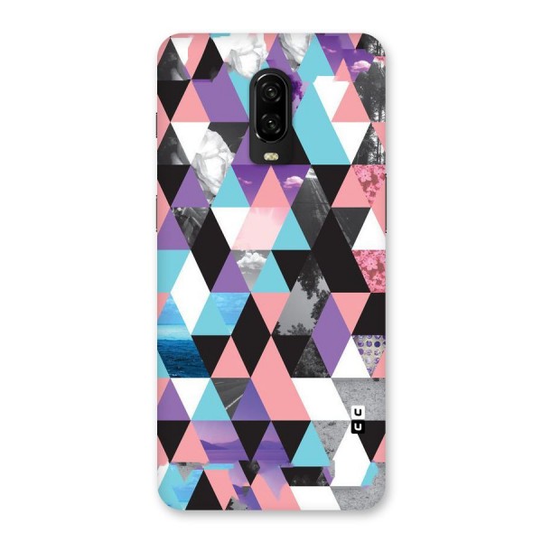 Abstract Splash Triangles Back Case for OnePlus 6T