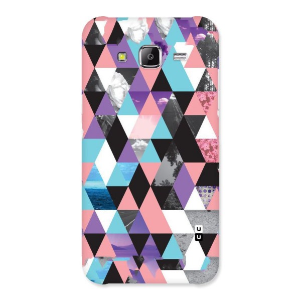 Abstract Splash Triangles Back Case for Samsung Galaxy J5