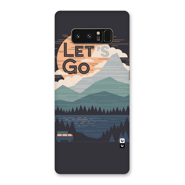 Abstract Travel Back Case for Galaxy Note 8