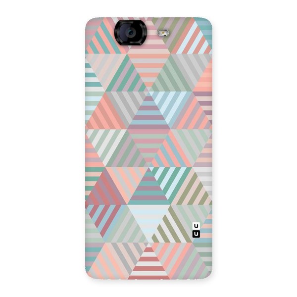 Abstract Triangle Lines Back Case for Canvas Knight A350