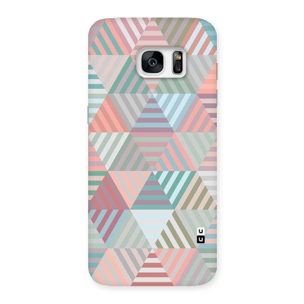 Abstract Triangle Lines Back Case for Galaxy S7 Edge