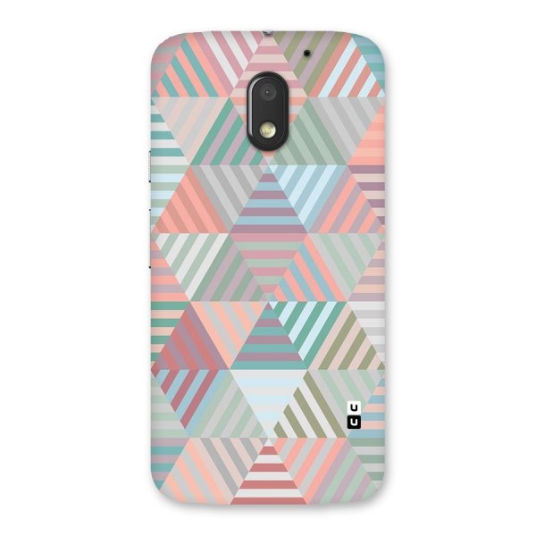 Abstract Triangle Lines Back Case for Moto E3 Power