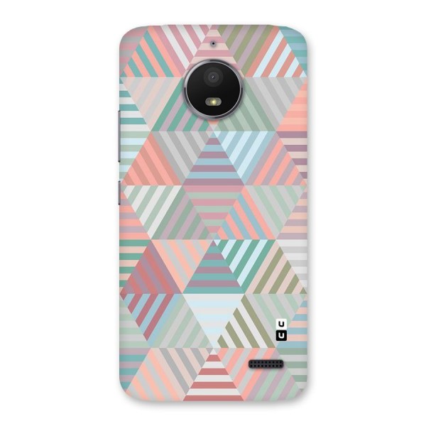 Abstract Triangle Lines Back Case for Moto E4