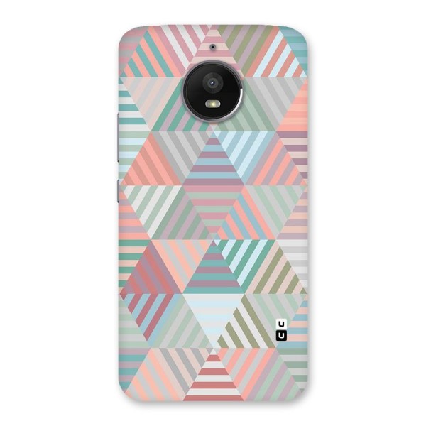 Abstract Triangle Lines Back Case for Moto E4 Plus