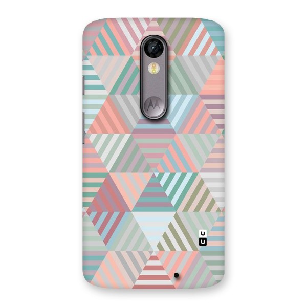 Abstract Triangle Lines Back Case for Moto X Force