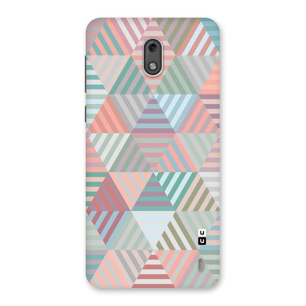 Abstract Triangle Lines Back Case for Nokia 2