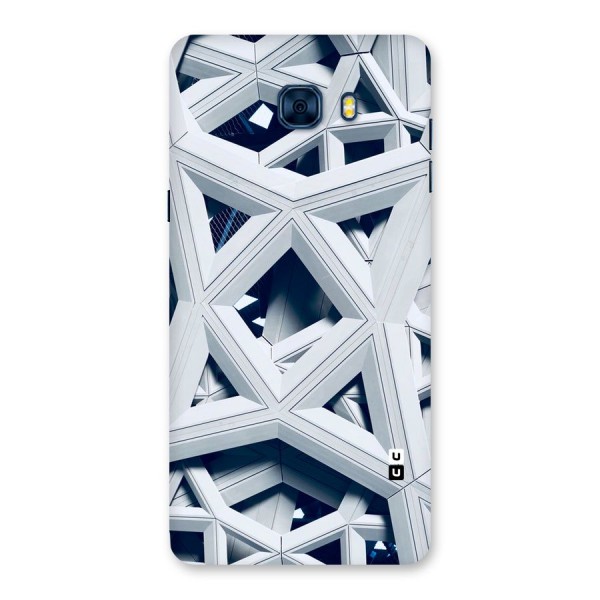 Abstract White Lines Back Case for Galaxy C7 Pro