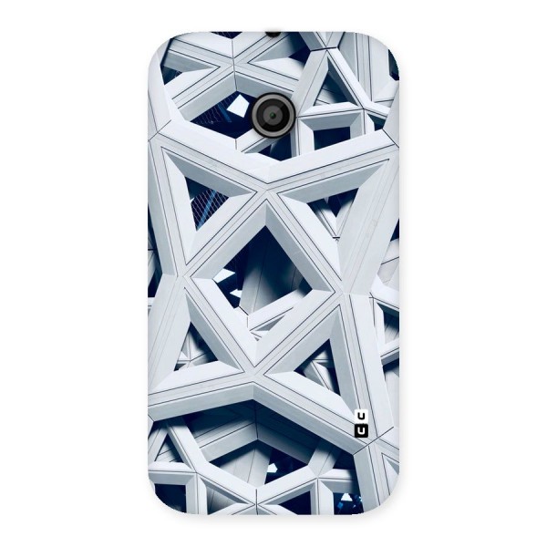 Abstract White Lines Back Case for Moto E