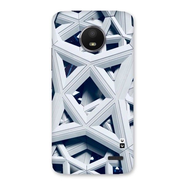 Abstract White Lines Back Case for Moto E4