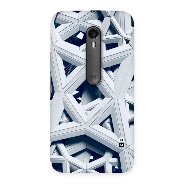 Abstract White Lines Back Case for Moto G3